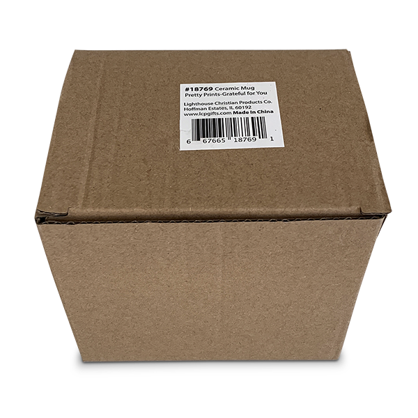 LCP Mug Powerful Words Peace Lt Blue 16 Oz.