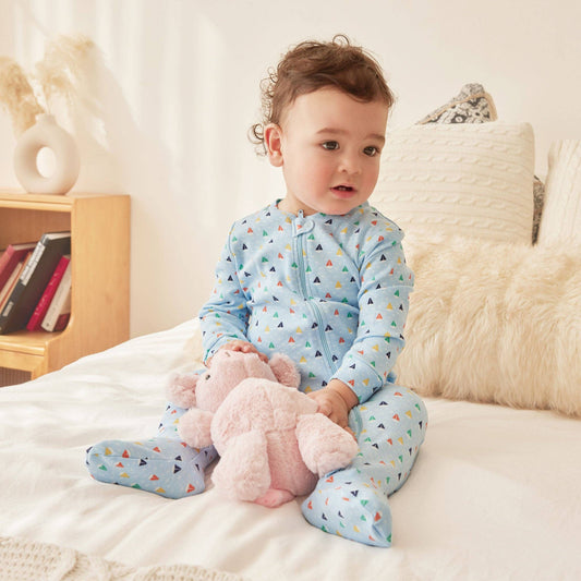 Footed Pajamas Sailboats on Blue