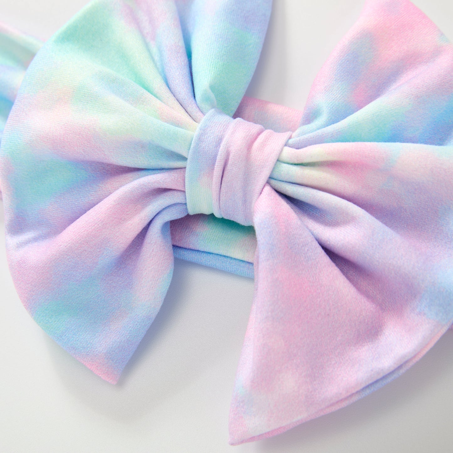 PRE-ORDER: Cotton Candy Swirl - Bow Headband
