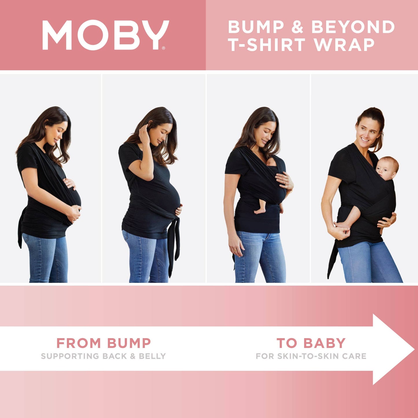 Bump & Beyond T-Shirt Wrap - Black