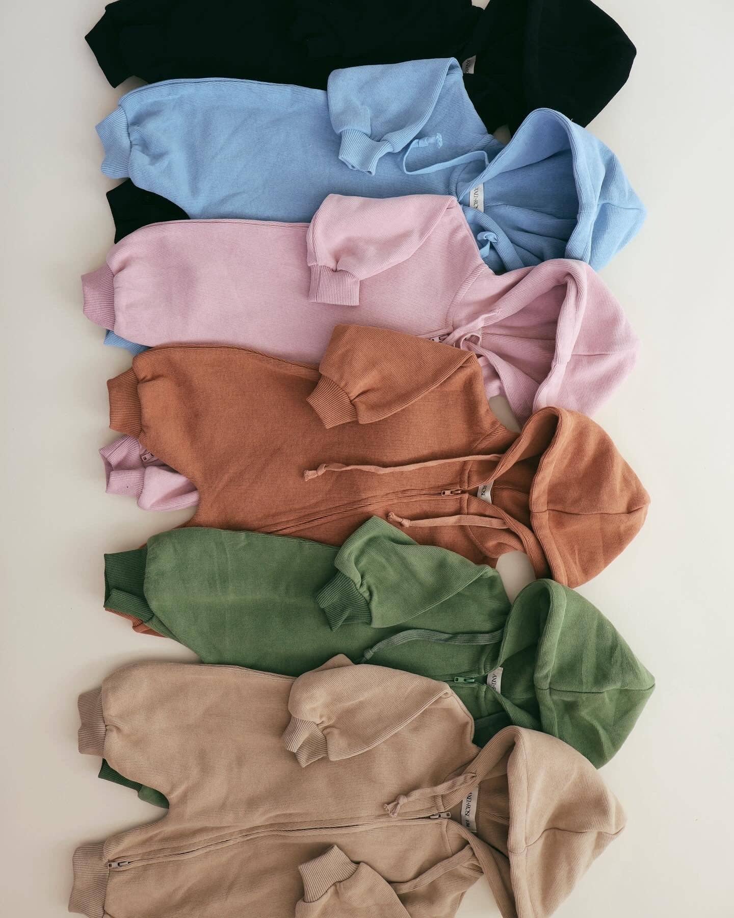 Newborn Zip Up Hooded Jumpsuit