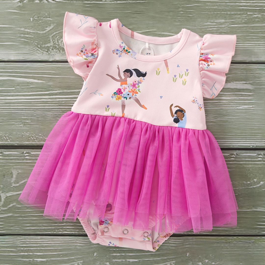 Blooming Ballerinas- Girl Romper