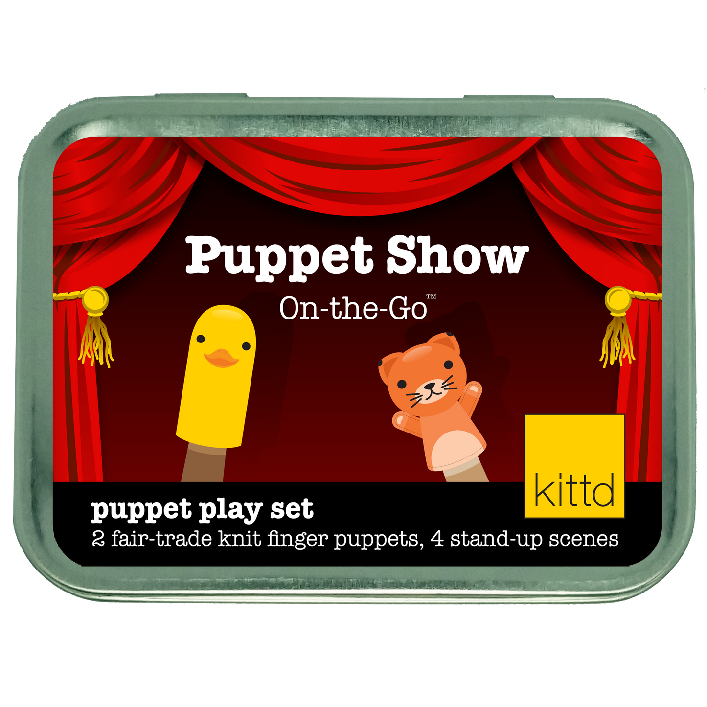 Puppet Show On-the-Go Kids Pretend Play Set