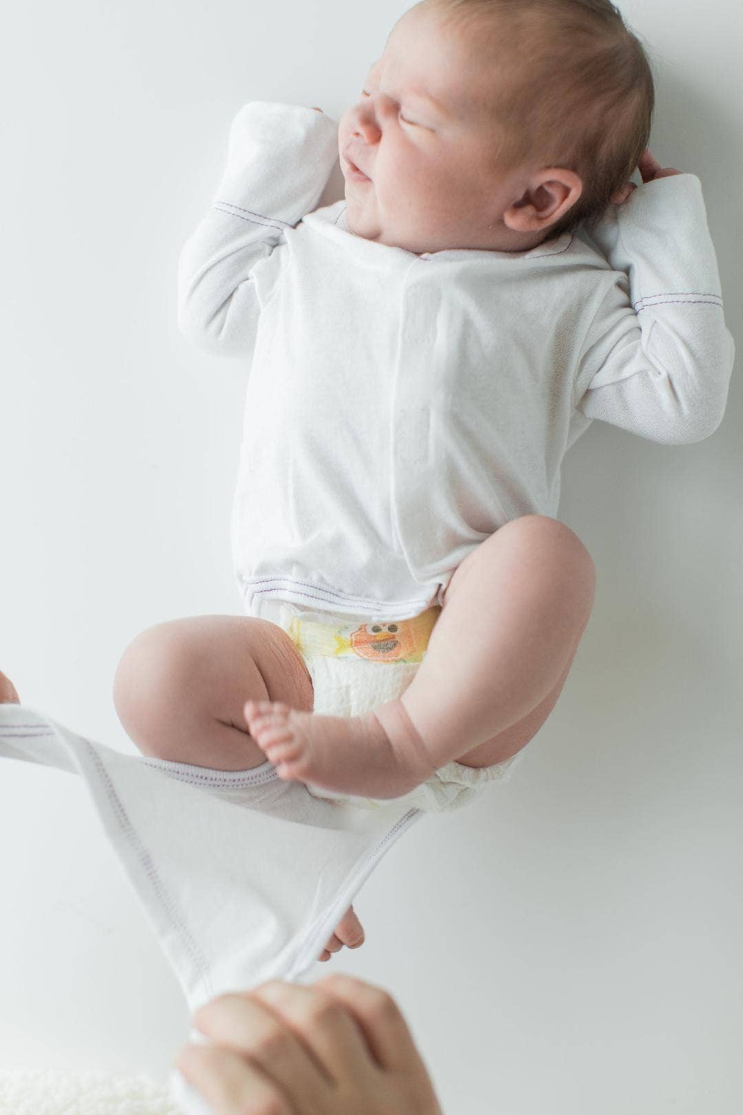 Organic Preemie Long Sleeve (Cream): 5-7lbs