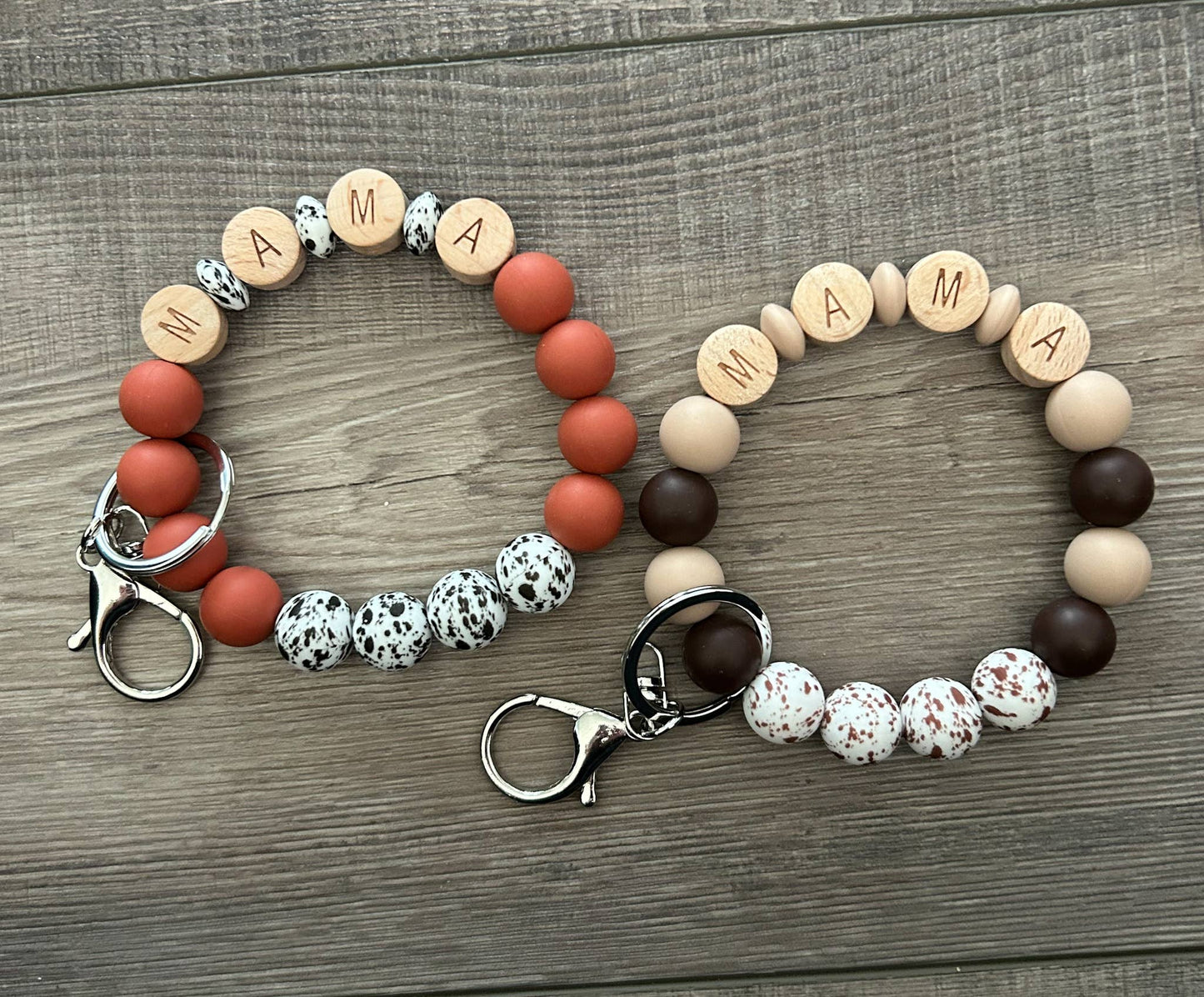 Spotted Western Mama Keychain Wristlet