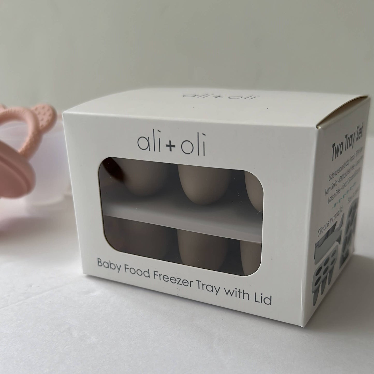 Freezer Trays (Taupe) 2pc for Baby Food, and Breast Milk