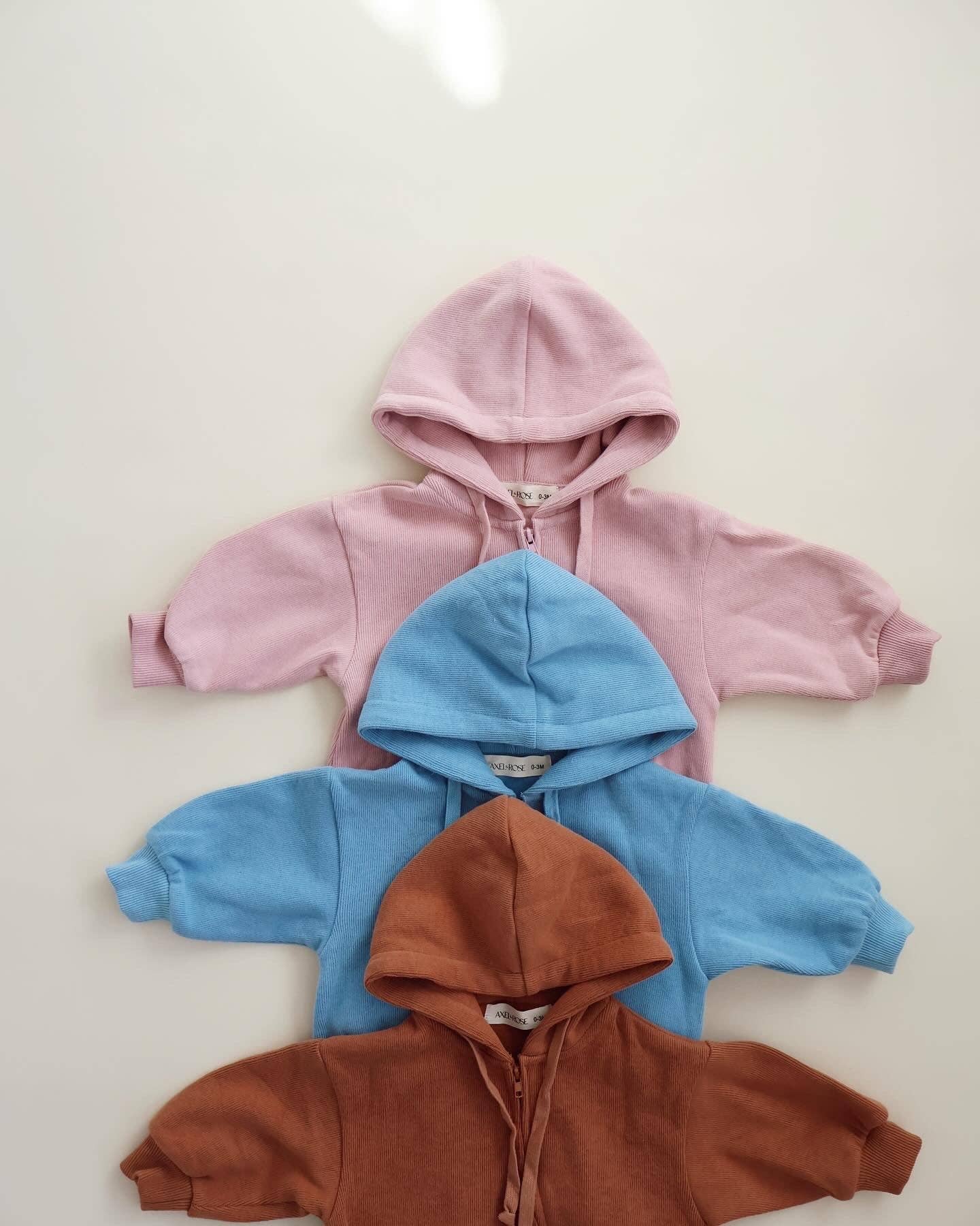 Newborn Zip Up Hooded Jumpsuit