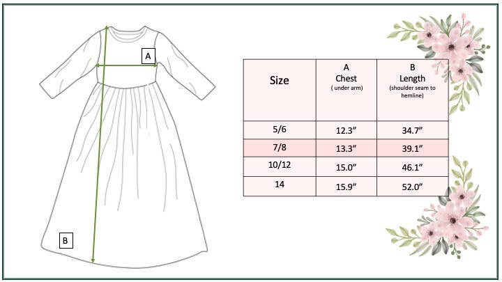 Kids Black Rose Maxi Dress