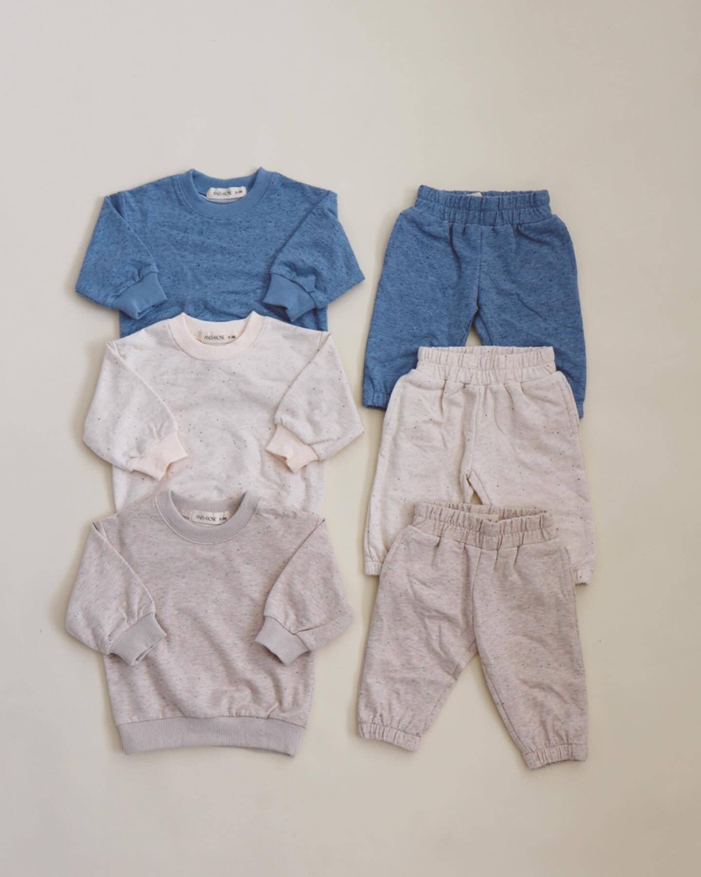 Newborn Speckled Sweat Set