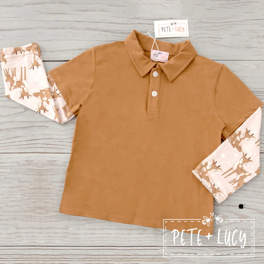 Deer and Stars Boy's Shirt