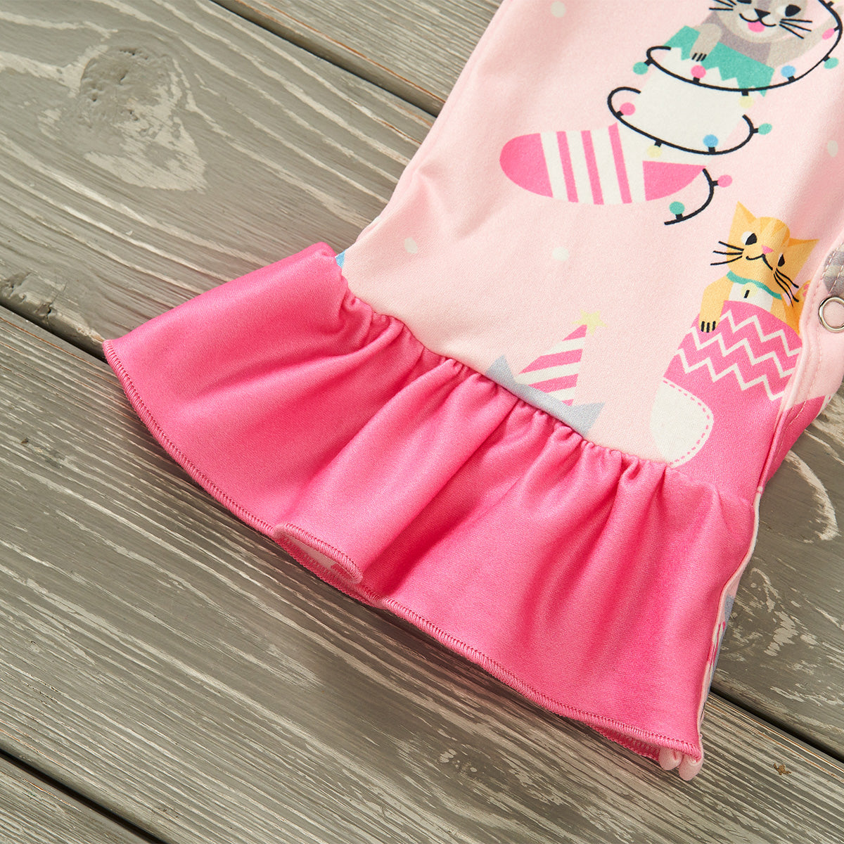 Meowy Christmas - Girl Romper