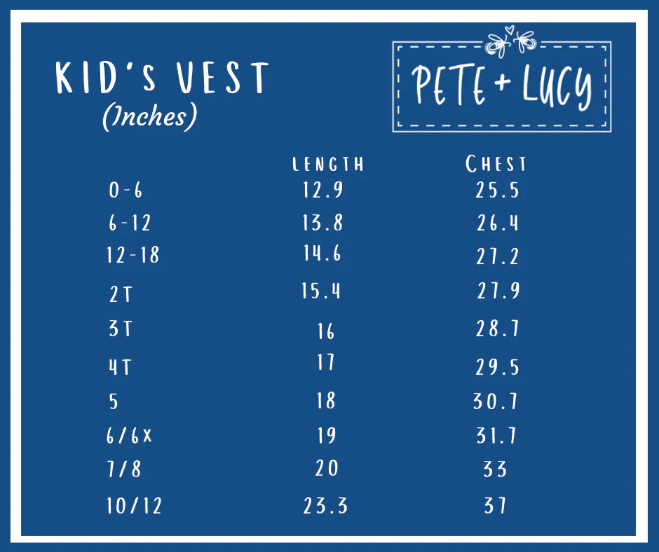 Fall Plaid Kids Vest