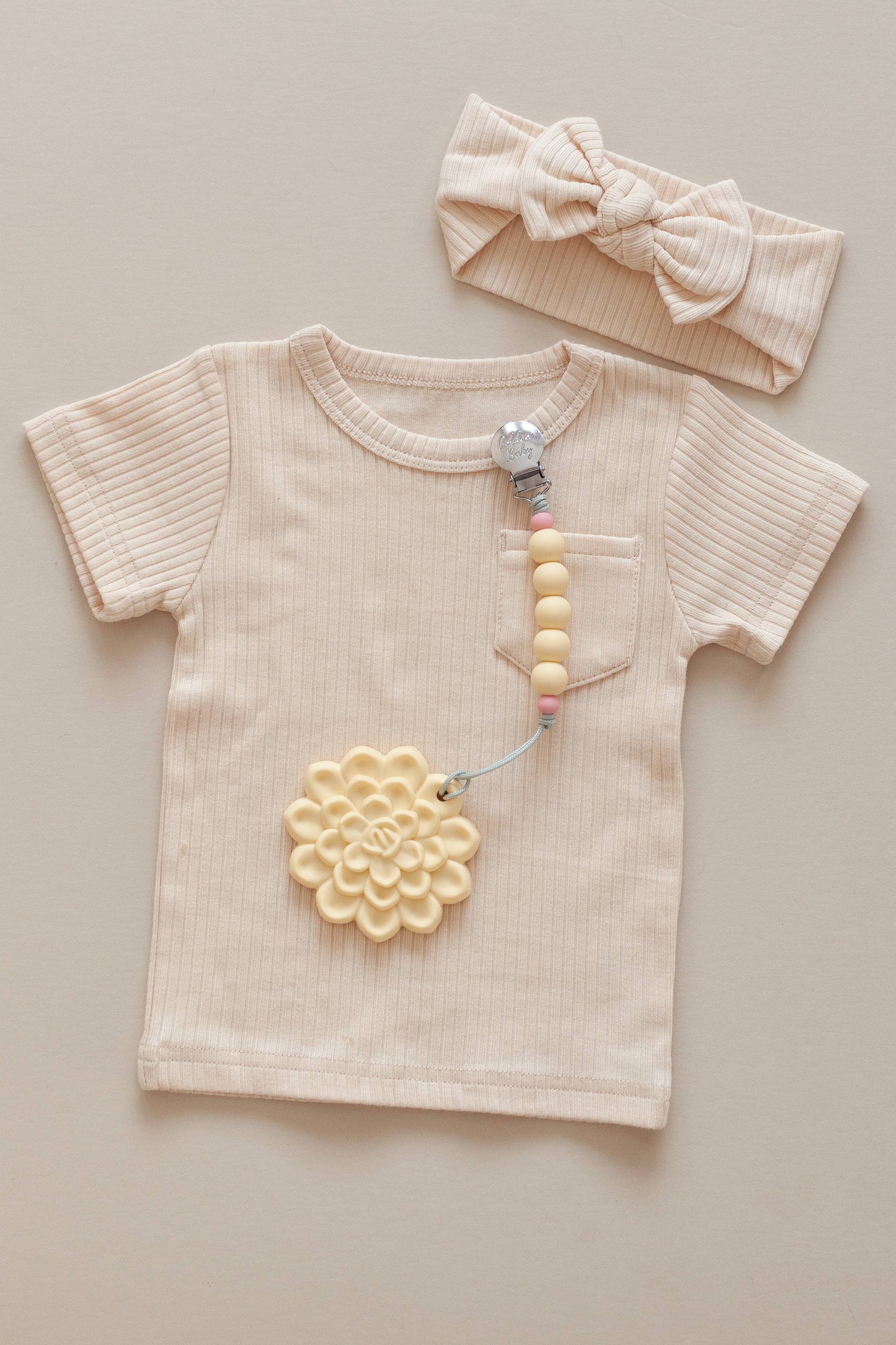 Succulent Teether Set: Teether and Clip Set