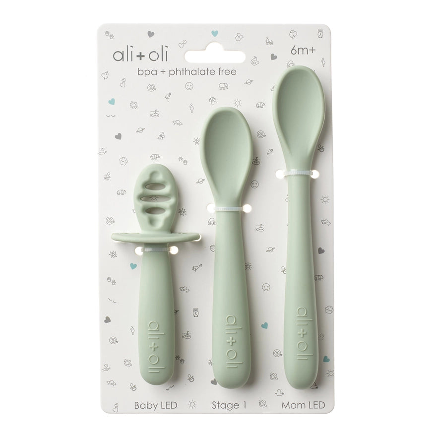 Ali+Oli (3-pc) Multi-Stage Spoon Set for Baby 6m+