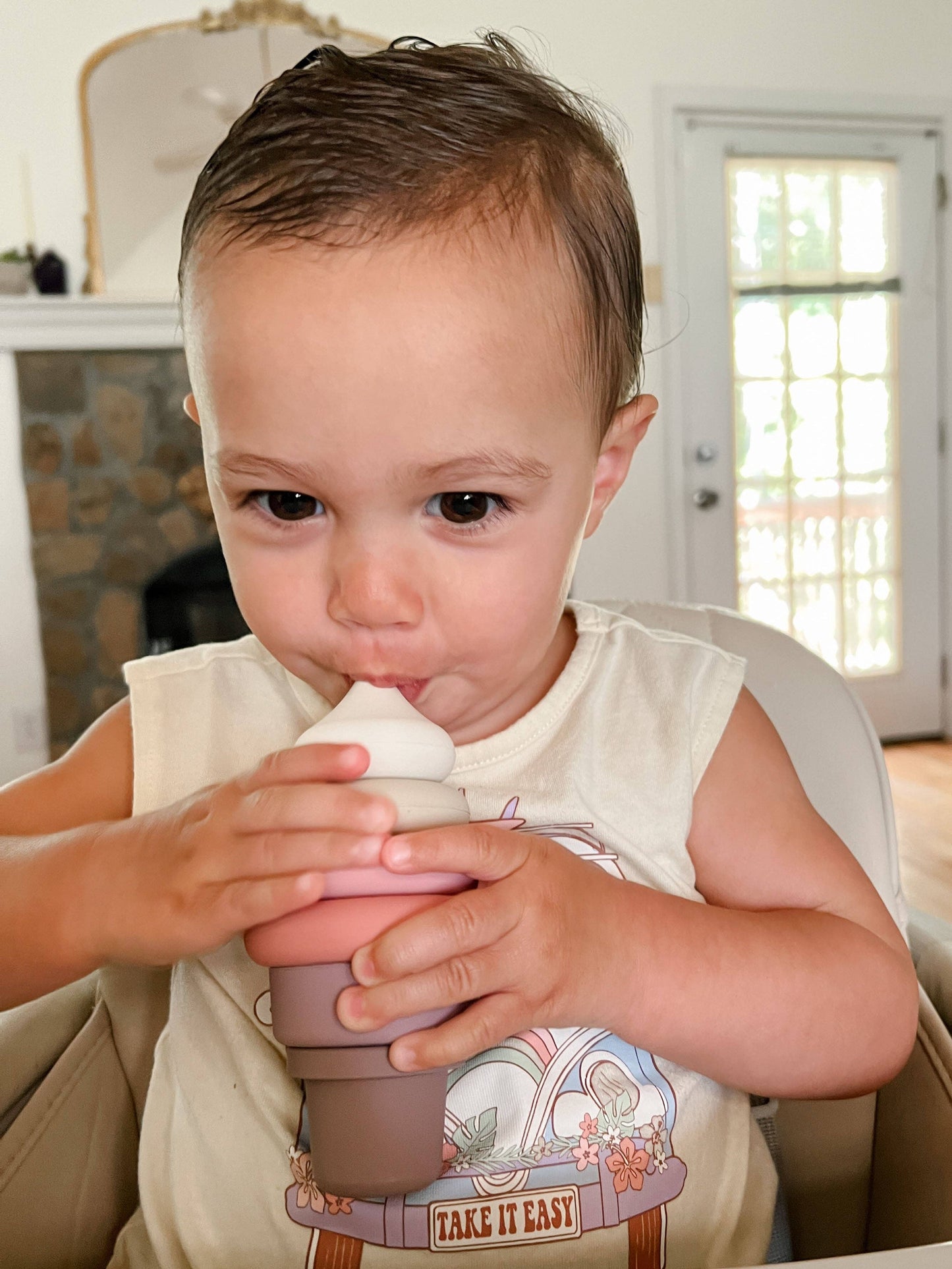 Sweet Ice Cream Silicone Stacker Toy