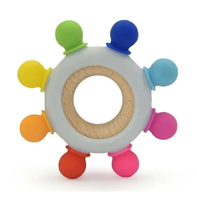 Silicone/Wood Teether