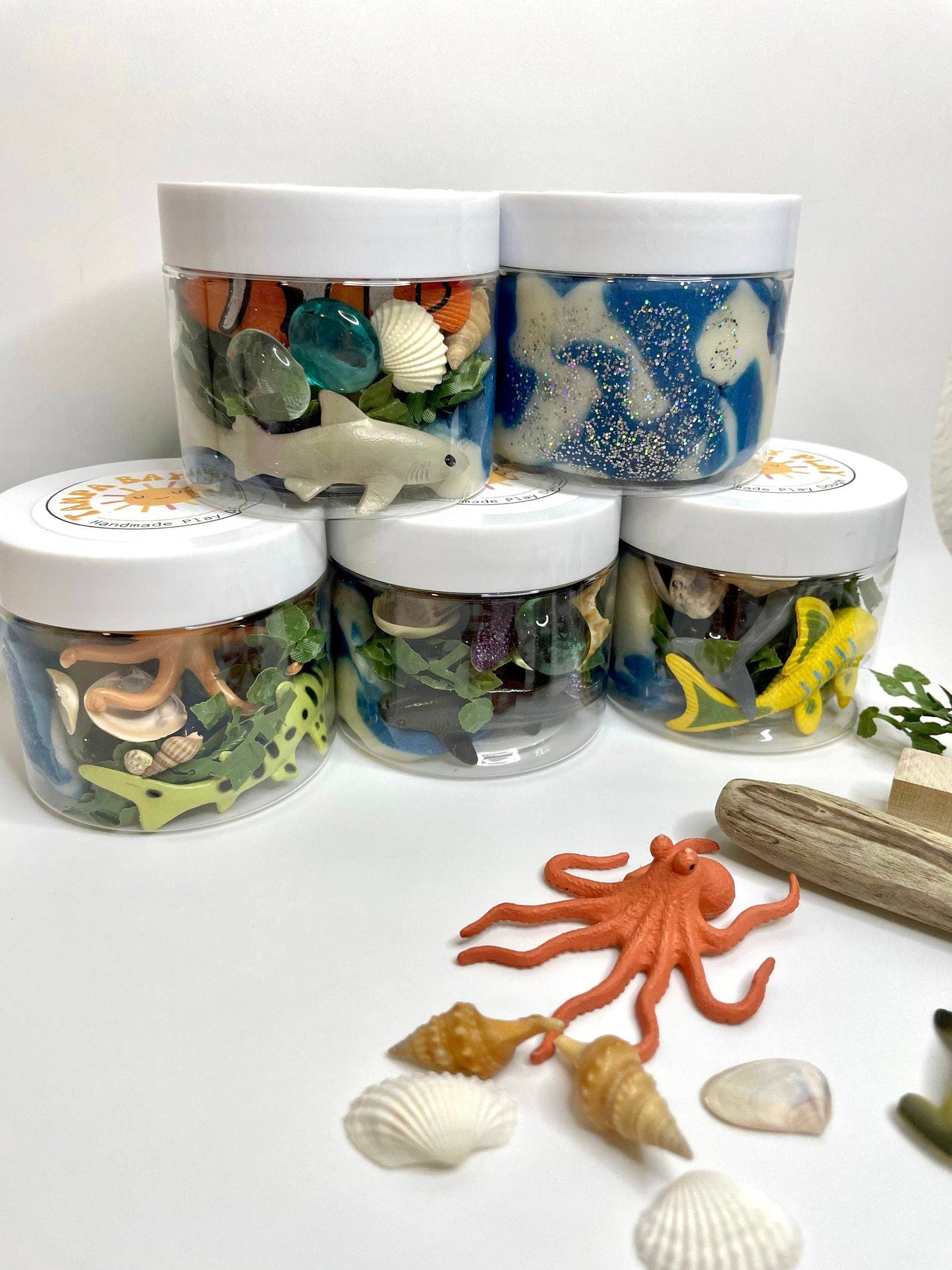 Ocean Play Dough to Go Eco Conscious Natural Material