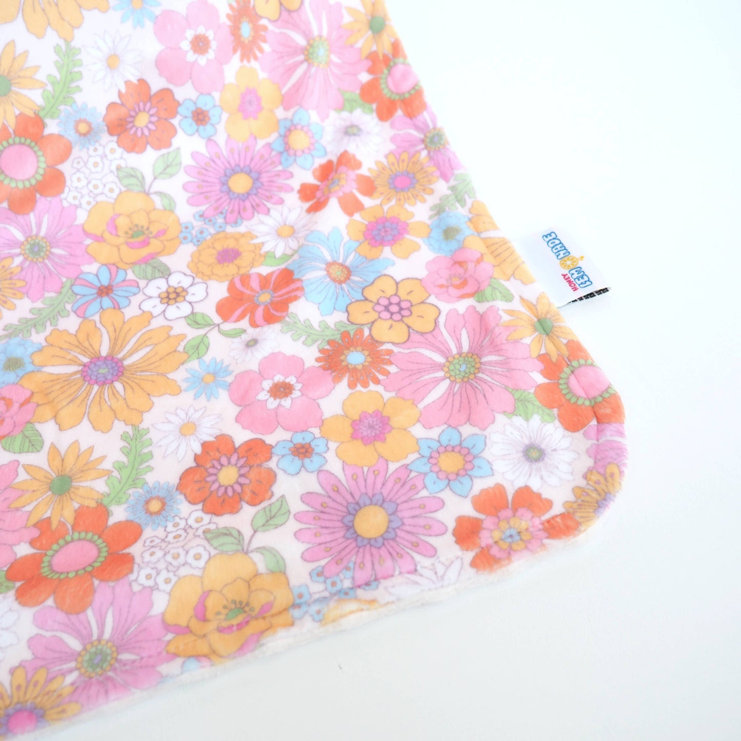 Minky Blanket Retro Floral