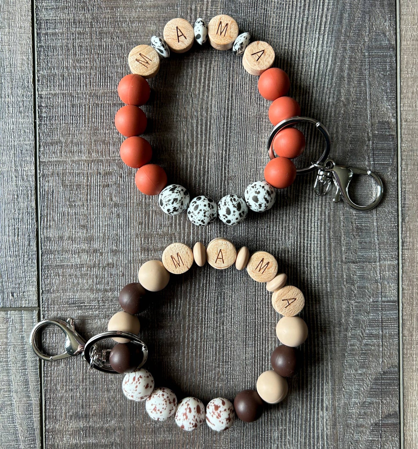 Spotted Western Mama Keychain Wristlet