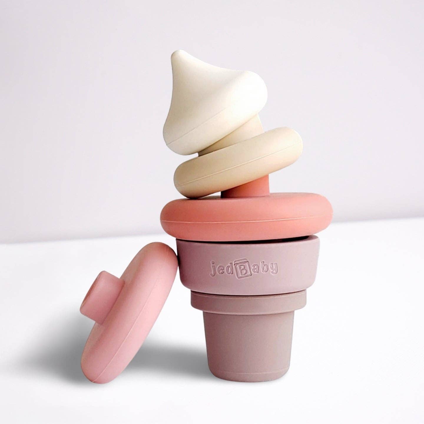 Sweet Ice Cream Silicone Stacker Toy