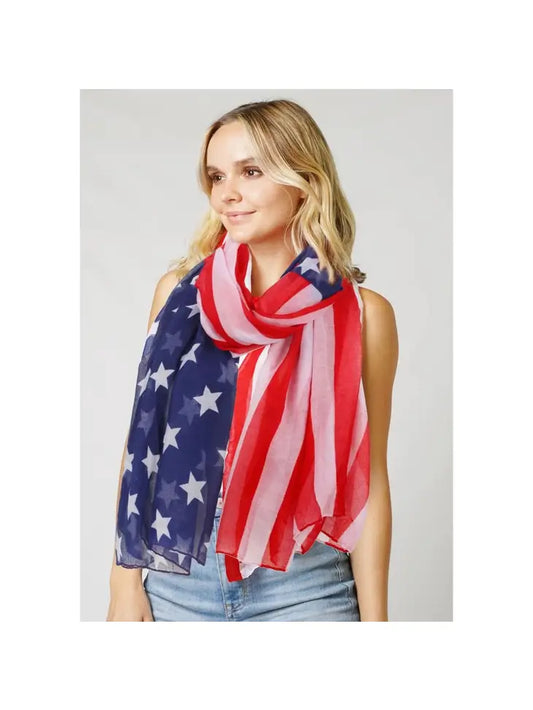 American Flag Summer Scarf