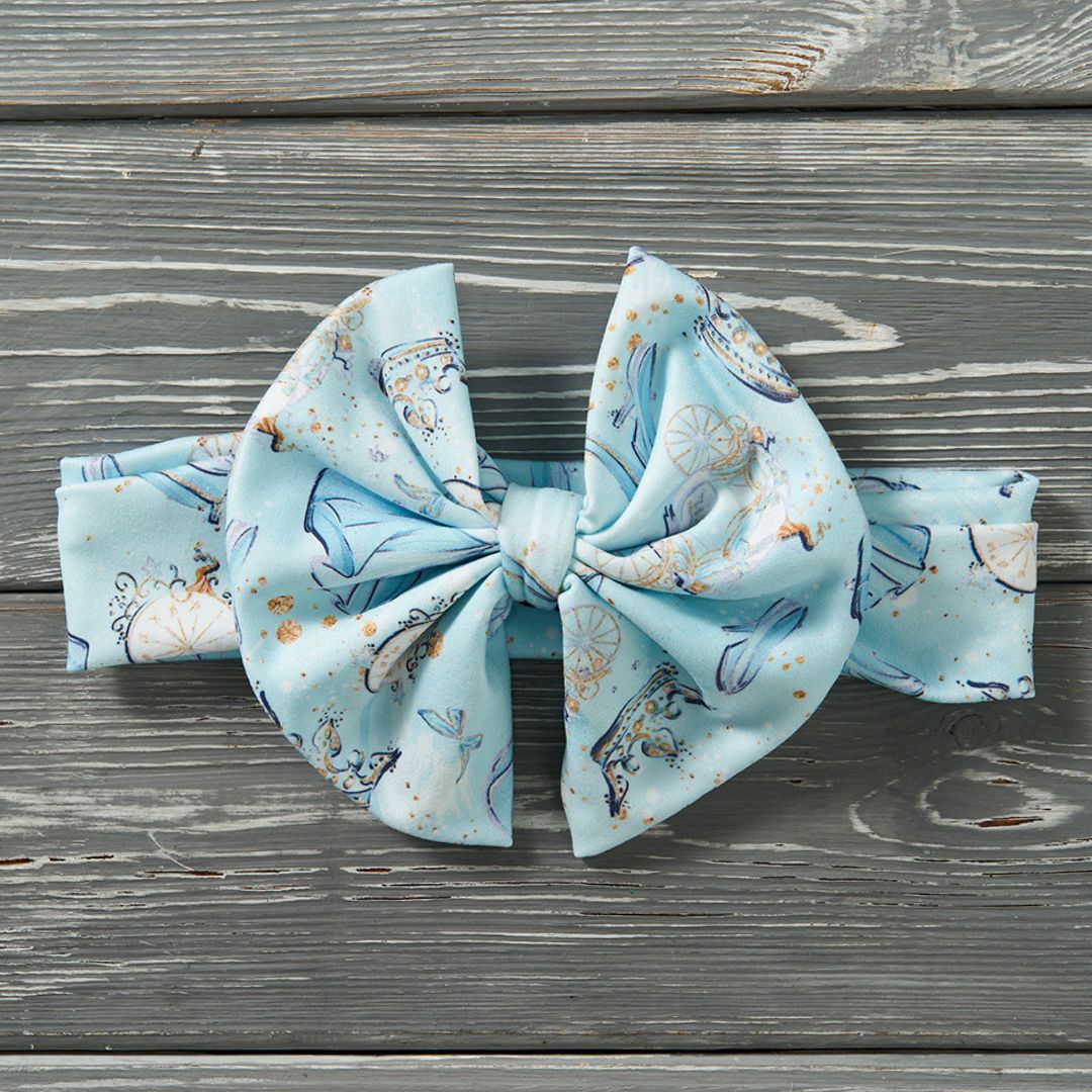 Glass Slipper Bow Headband