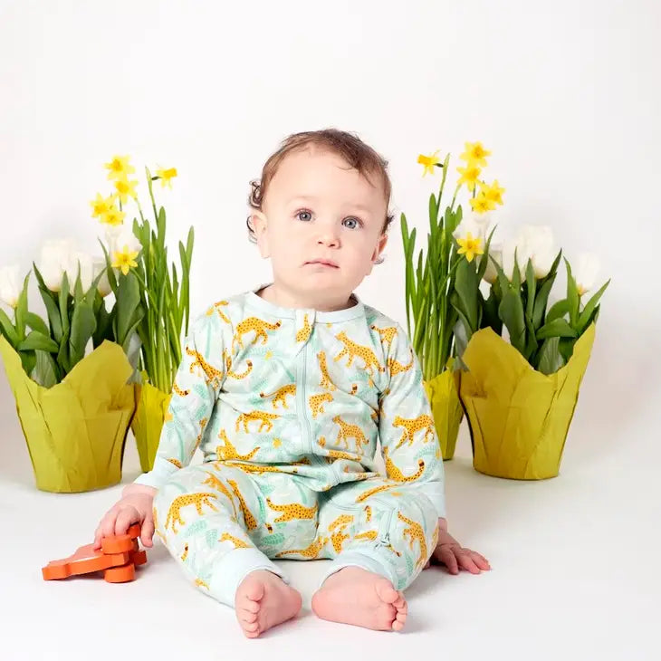 Leopard -Grow With Me '2-Way' Zipper Romper