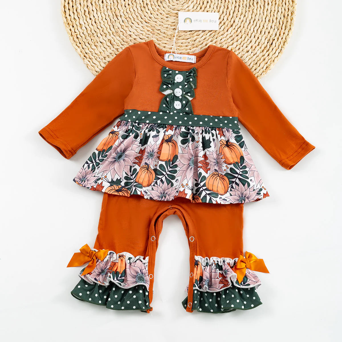 Blooming Pumpkin Romper