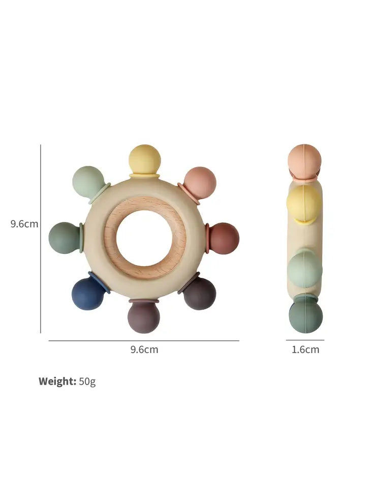 Silicone/Wood Teether