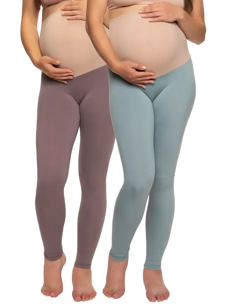 Velvety Soft Maternity Leggings 2-Pack