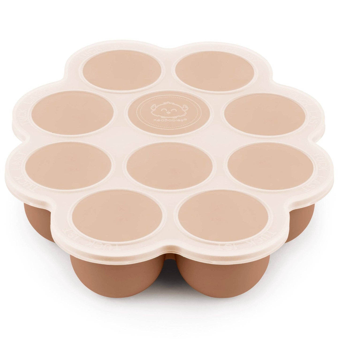 KeaBabies Prep Silicone Baby Food Tray (Sandstone)