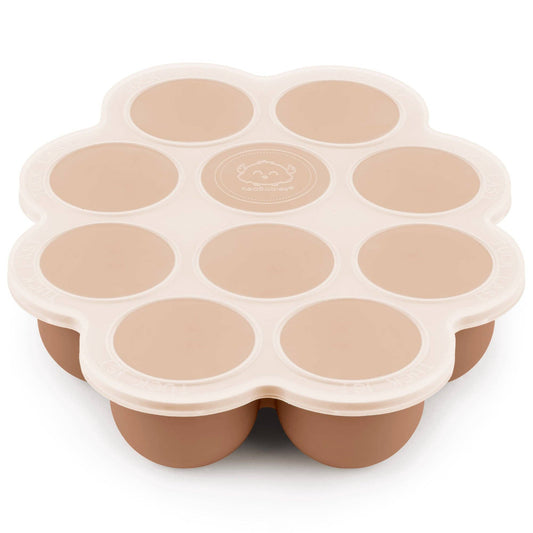 KeaBabies Prep Silicone Baby Food Tray (Sandstone)