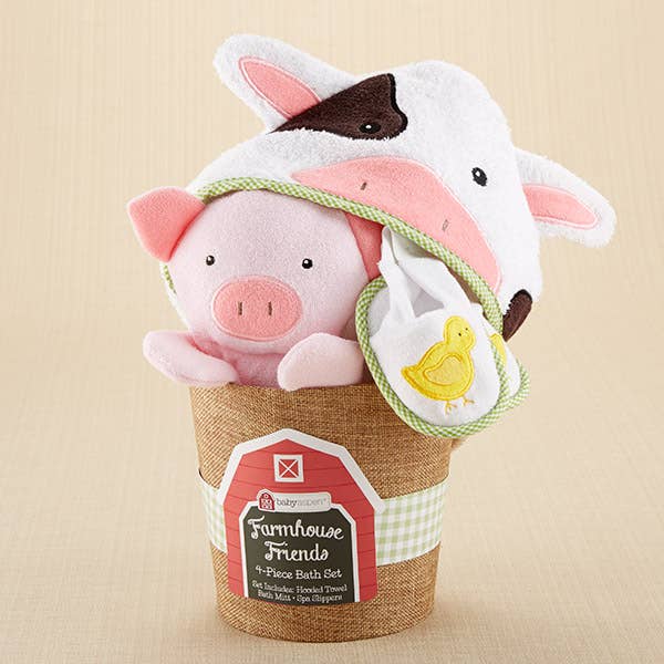 Farmhouse Friends 3 Piece Bathtime Bucket