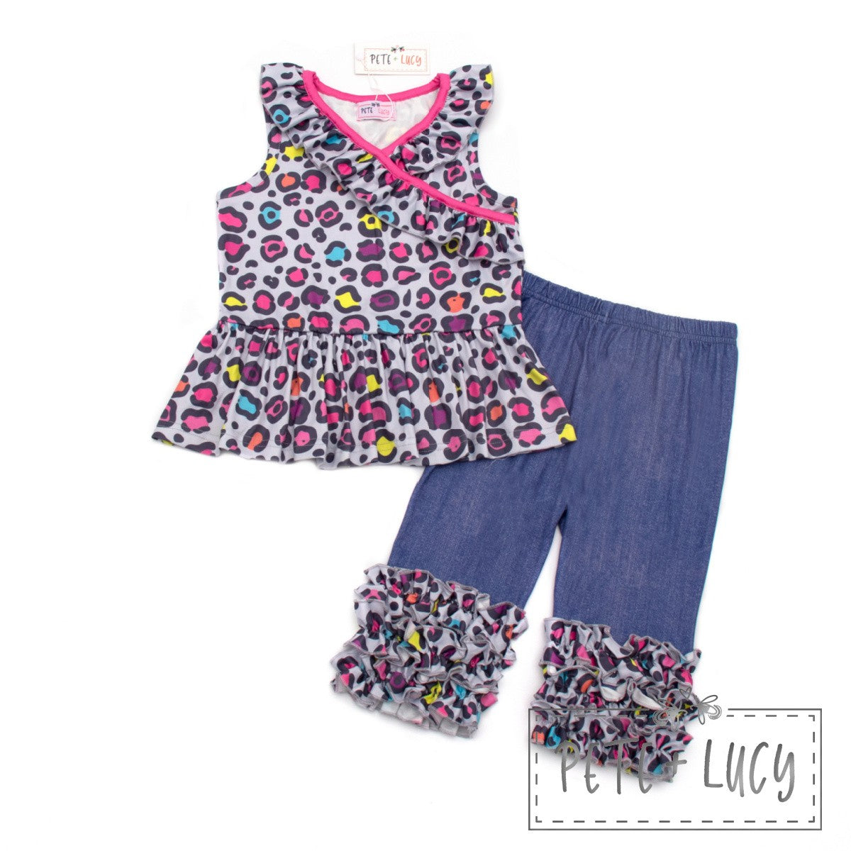 Neon Leopard Capri Set
