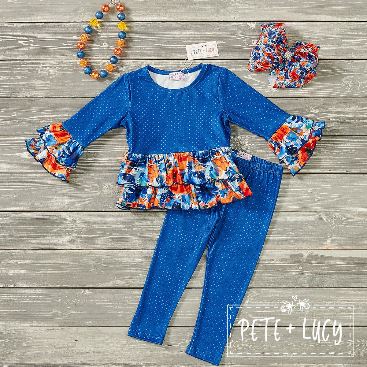 Painted Florals Pant Set
