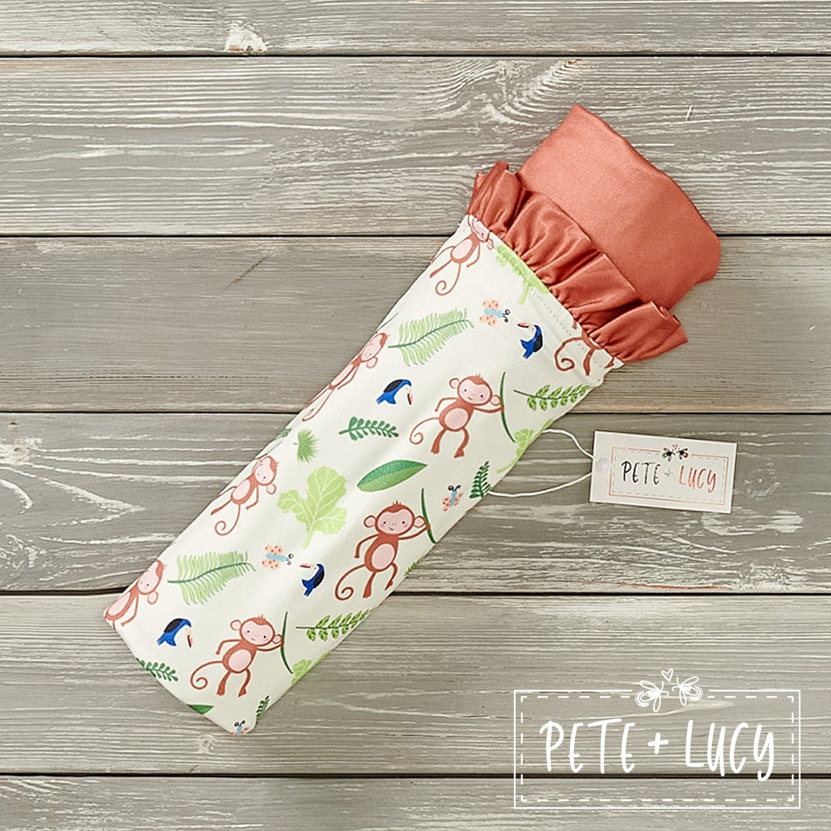 Cute Monkey Minky Blanket