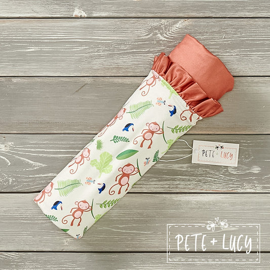 Cute Monkey Minky Blanket