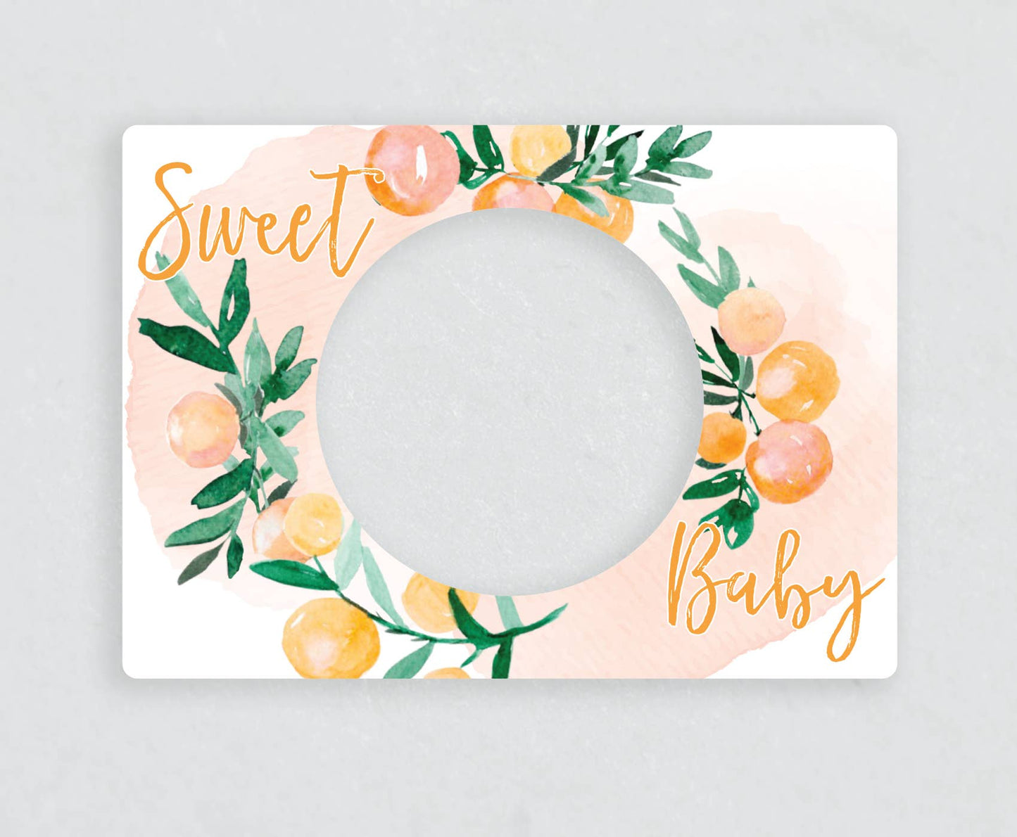 Magnetic Peachy Ultrasound Wooden Photo Frame
