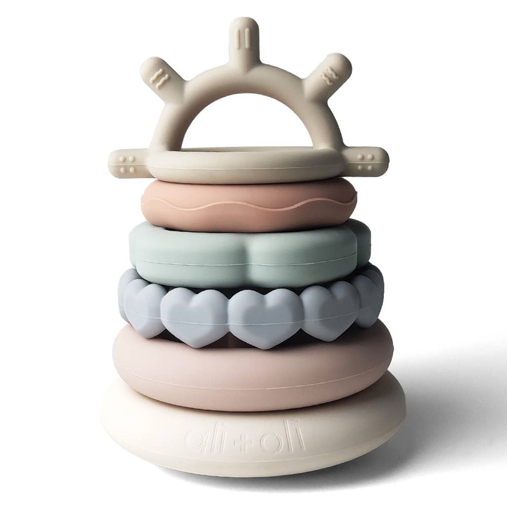 Soft Silicone Stacking Ring Tower (6-pc)