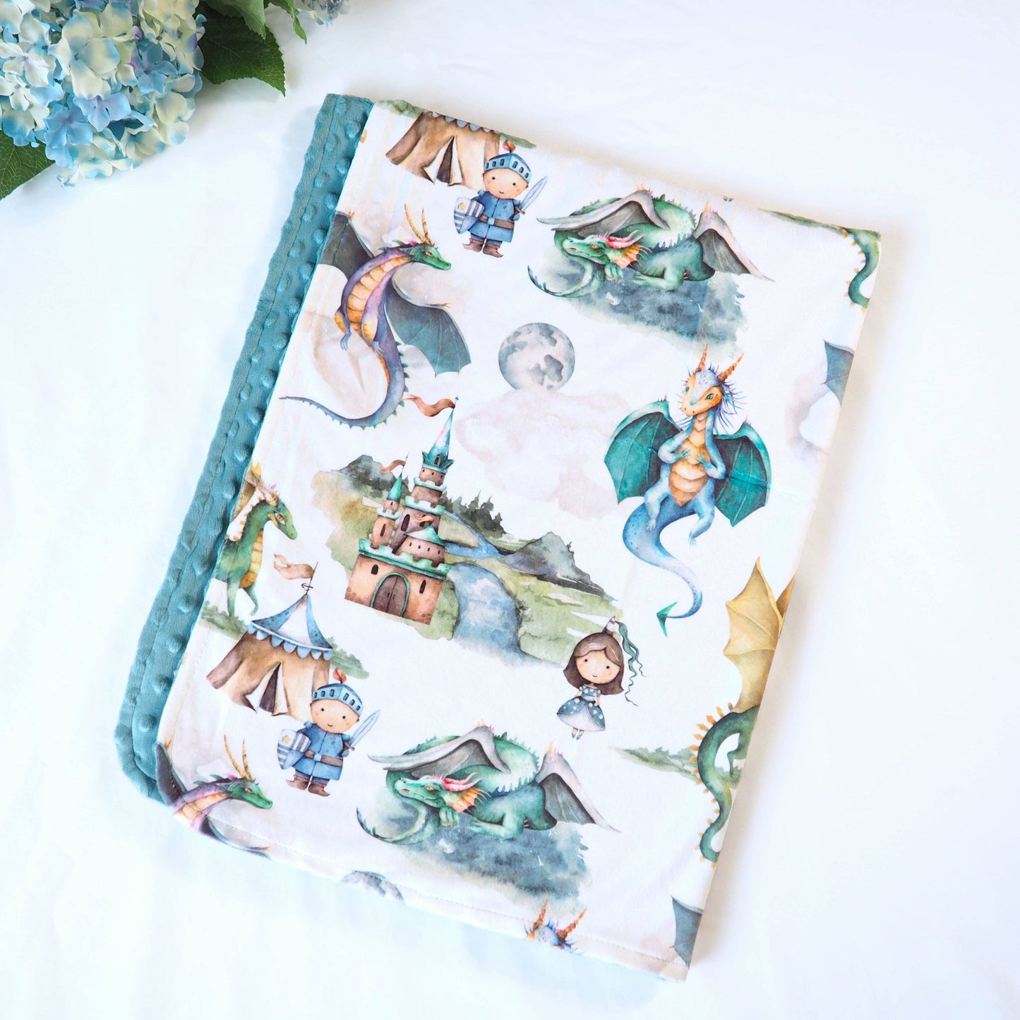 Minky Blanket Dragons & Knights