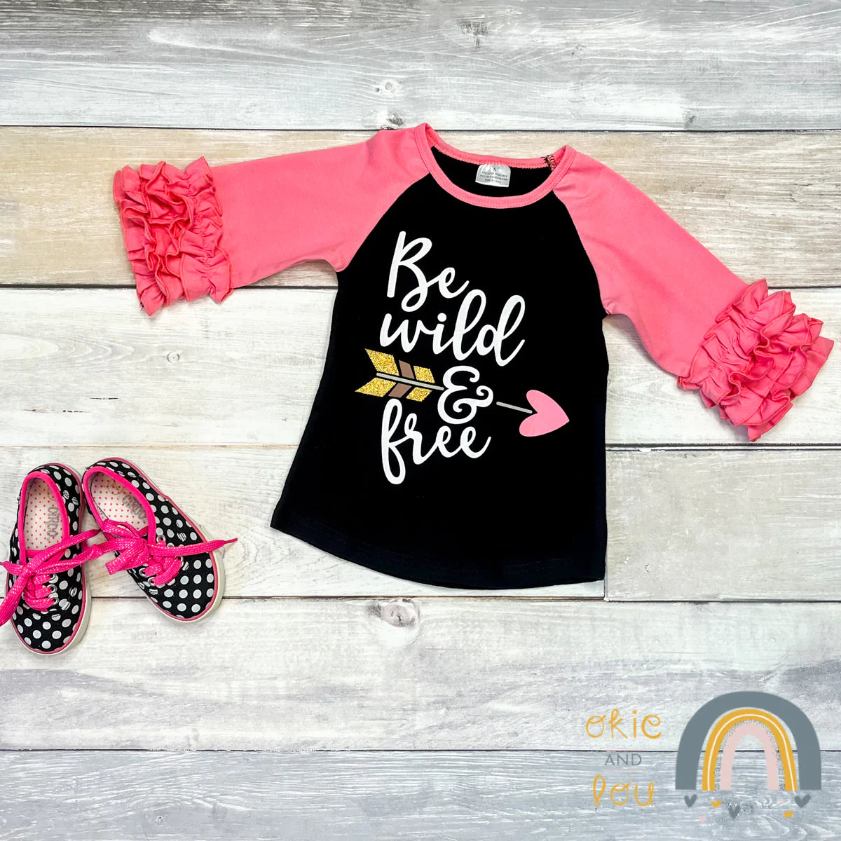 Be Wild & Free 3/4 Ruffle Sleeve
