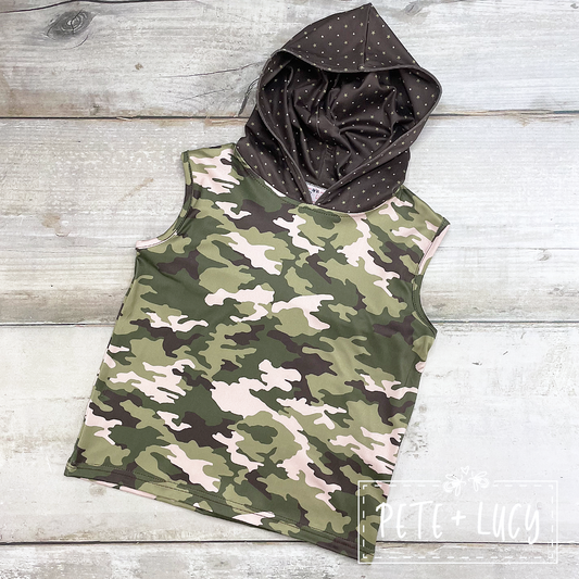 Camo Cuties Boy's Hooded Shirt