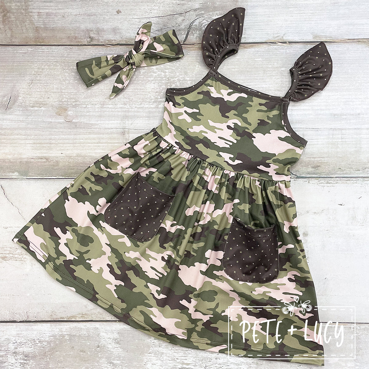 Baby girl shop camo dress