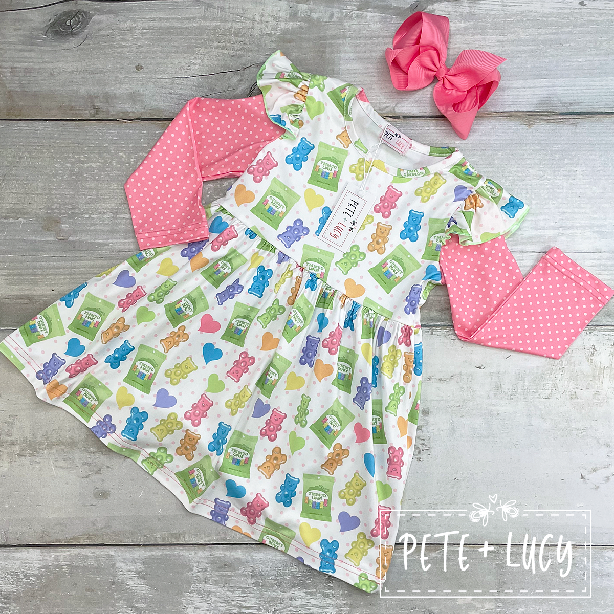 Gummy Bear Long Sleeve Dress