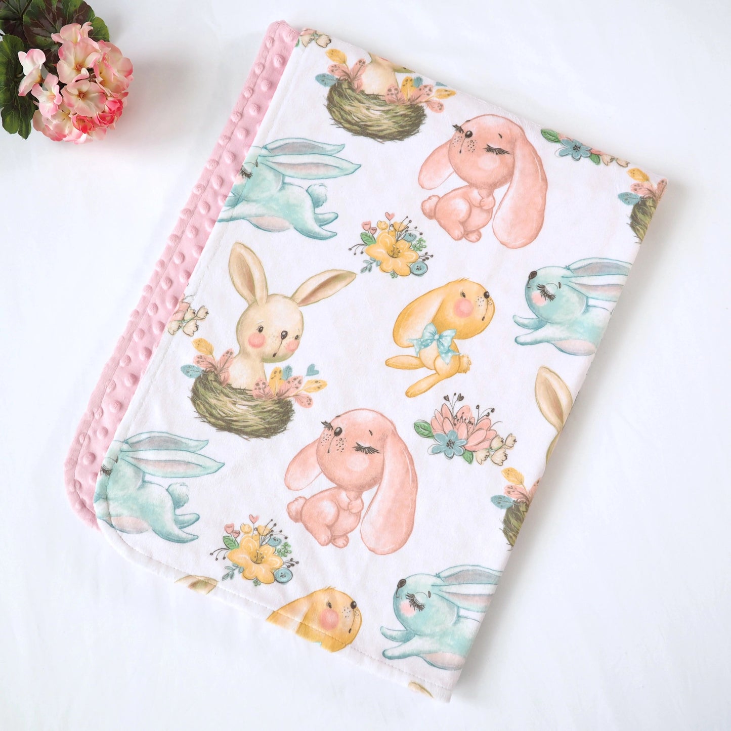 Minky Blanket Bunnies