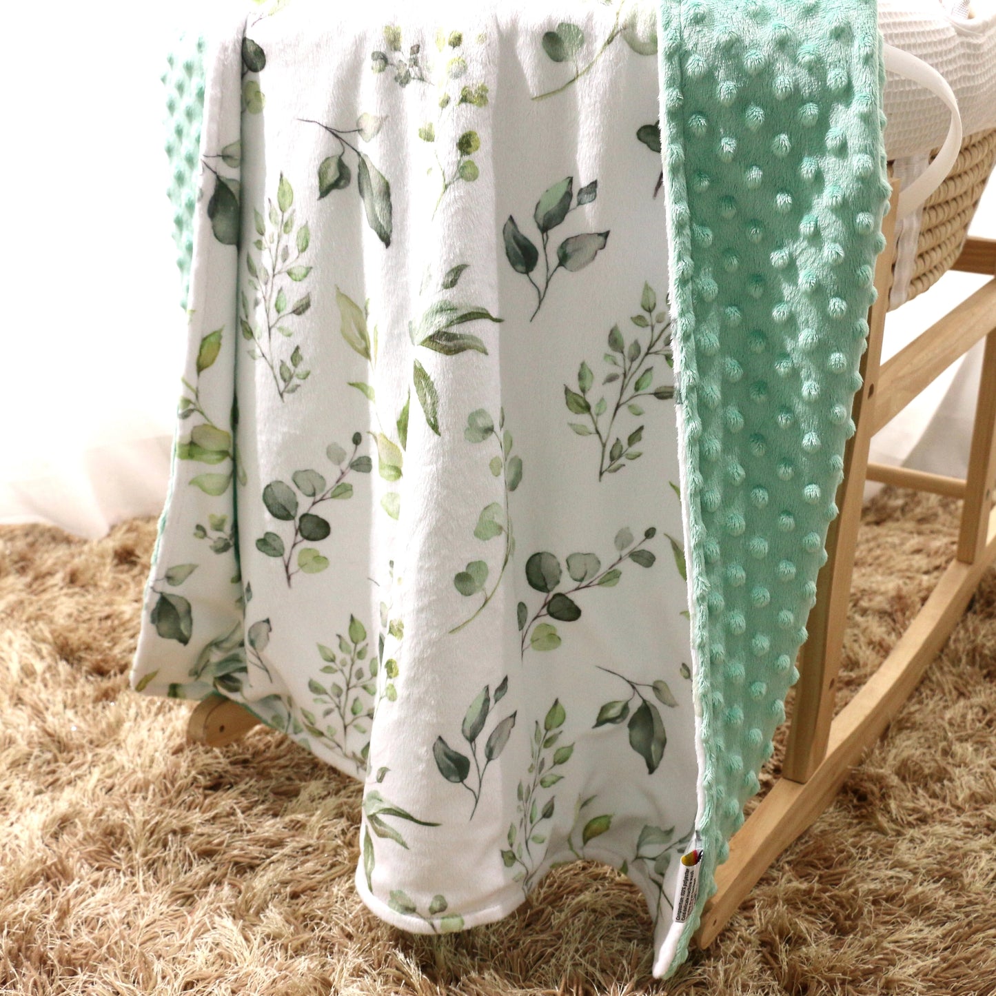 Minky Blanket Eucalyptus