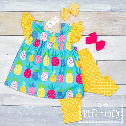 Pineapple in the Sun Capri Set