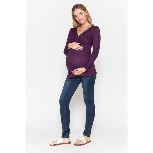 Maternity Twisted Front Top