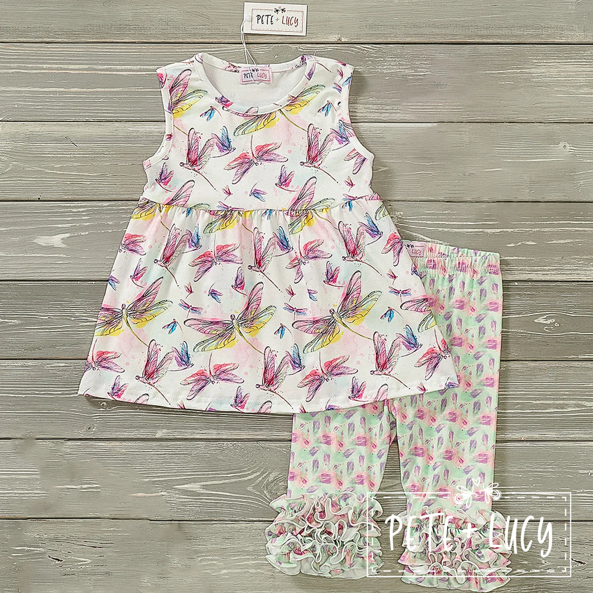 Watercolor Dragonflies Capri Set
