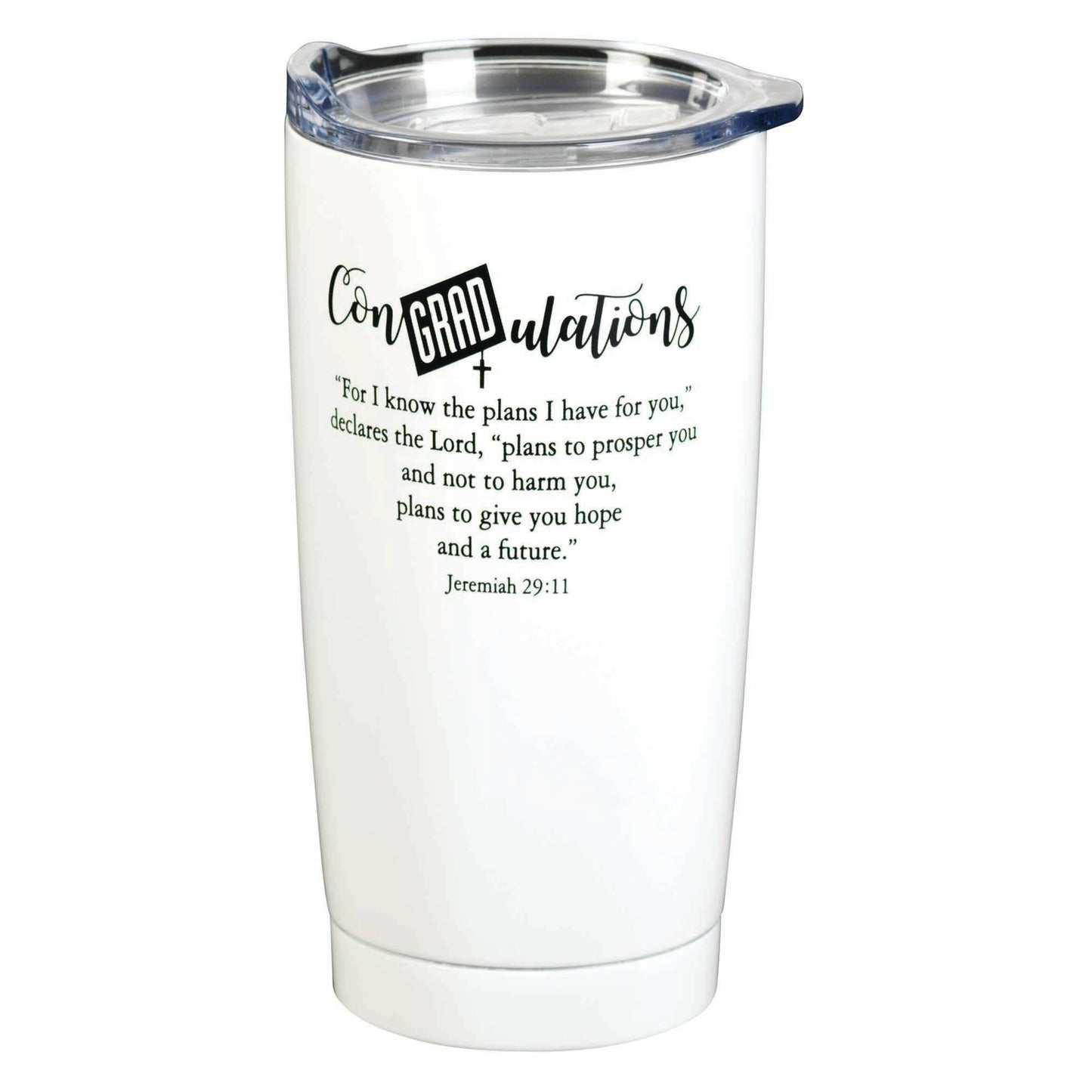 Tumbler Graduation I Know White 20 oz